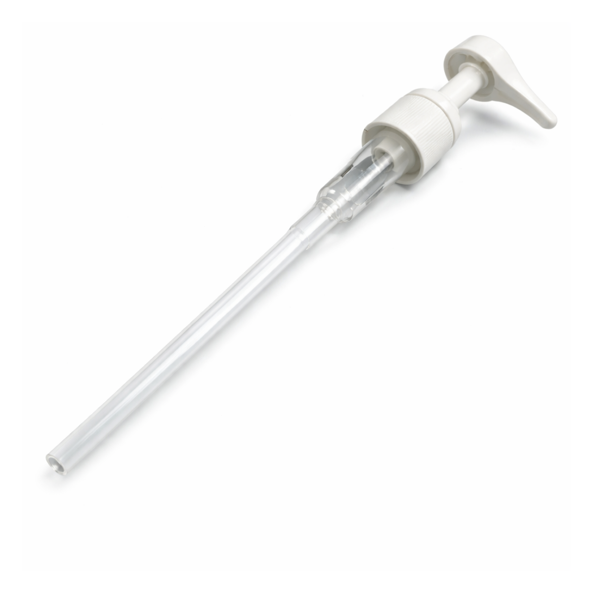 Soap Dispenser Pump Replacement Heads – 28/410 Locking Pump, White, Trim-to-Fit Dip Tube, Pack of 5