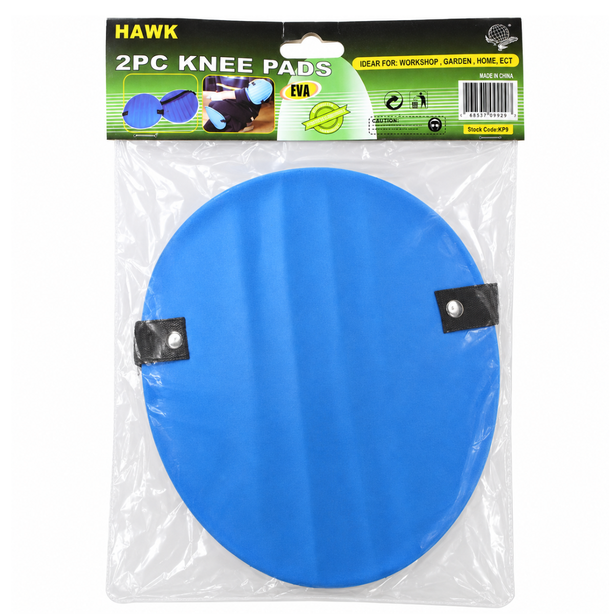 e EVA Foam Knee Pads with Adjustable Elastic Straps, Lightweight Cushioned Pair, 8 x 6-1/2 Inches – SF-09929
