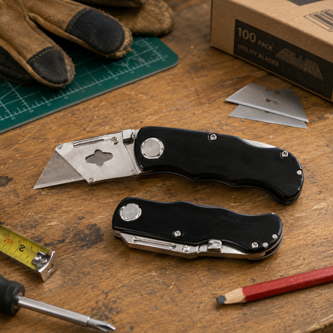 Folding Utility Knife Cutter (Pack of: 2) - CR-09046-Z02