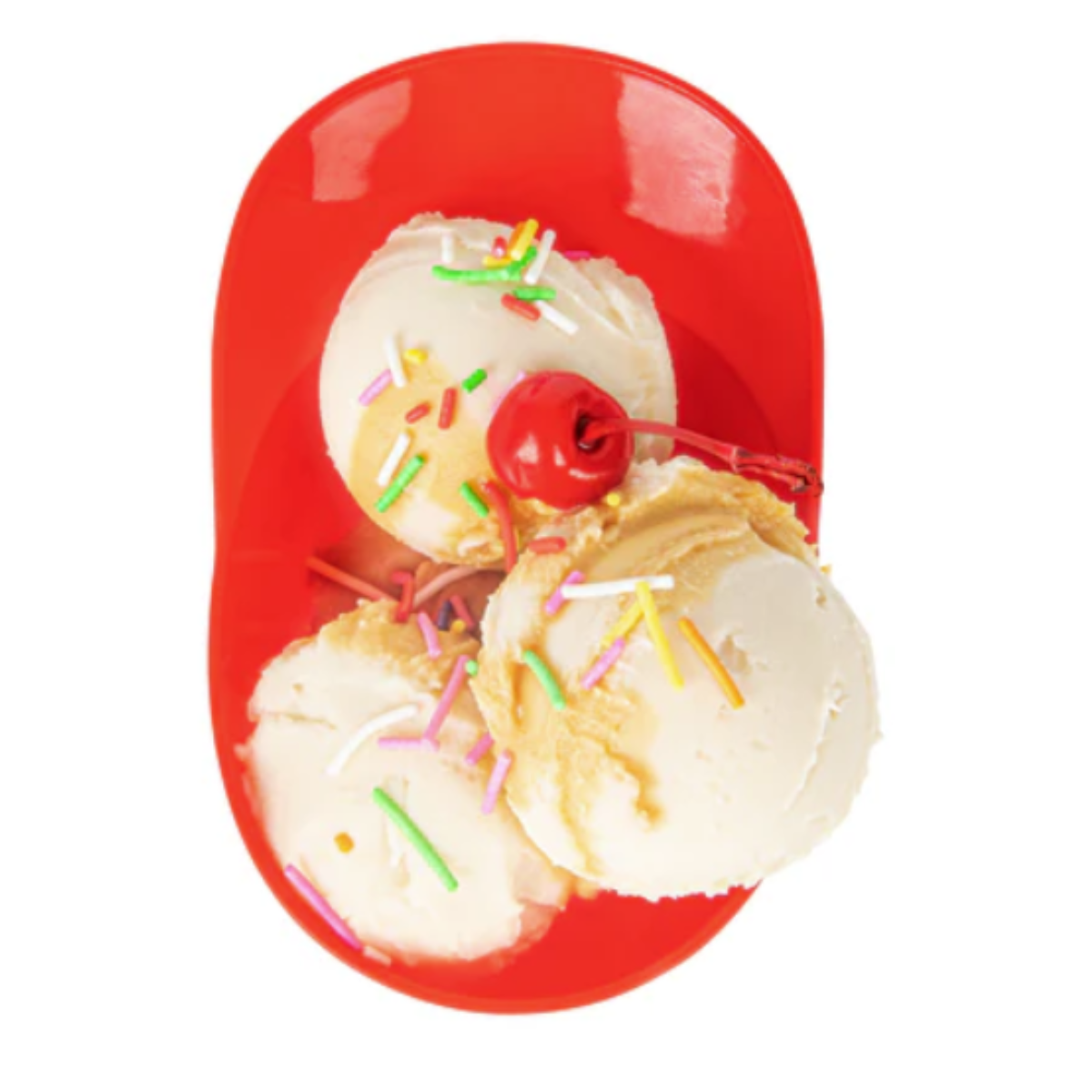 Plastic Ice Cream Bowls with Handle – 9 Pack Rainbow Dessert Cups – Reusable 4" x 2" Sundae Dishes for Ice Cream, Snacks & Party Treats