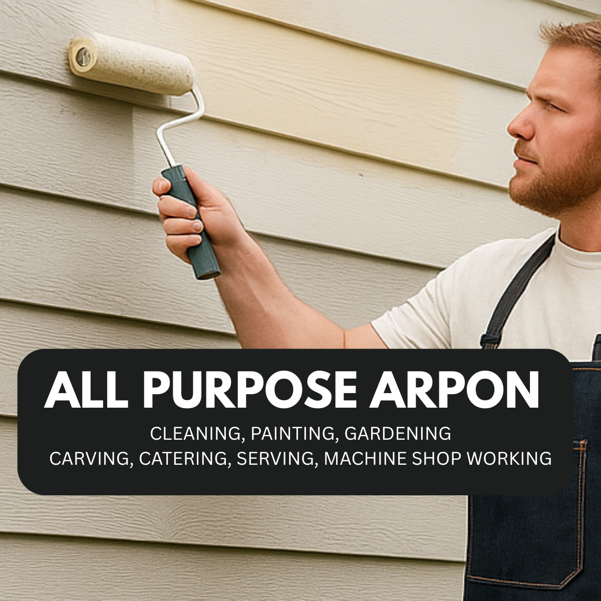 Denim Apron | 1 Pocket | Nylon Strings to Tie