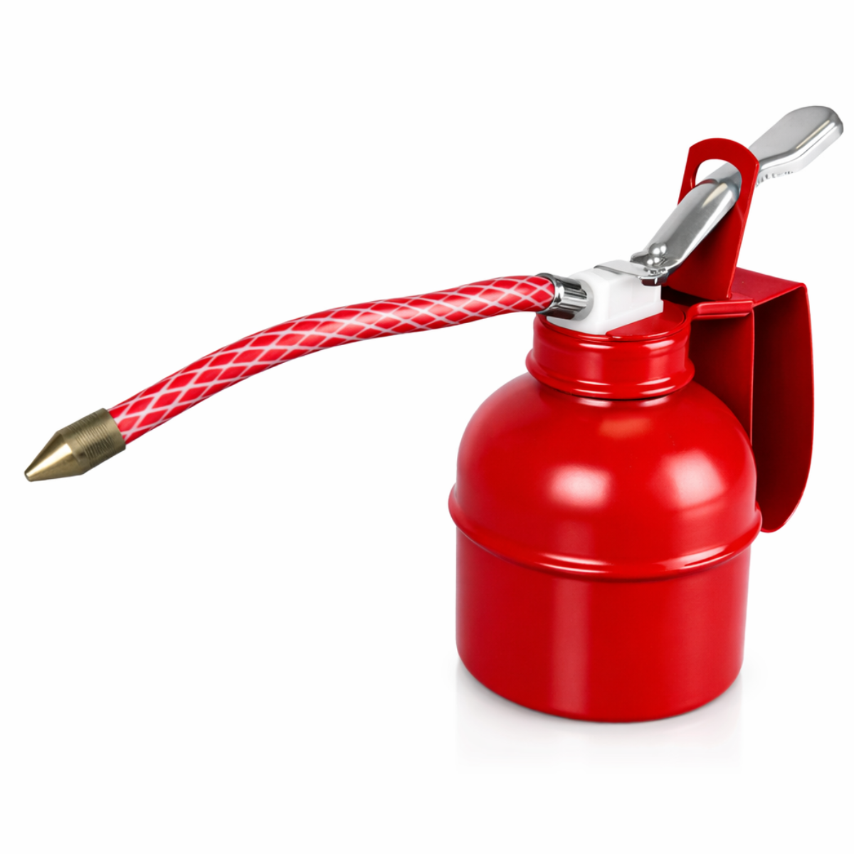 300cc Oil Can With 6" Flexible Hose | Durable Steel Construction | Essential Tool for Mechanics or DIY Enthusiast
