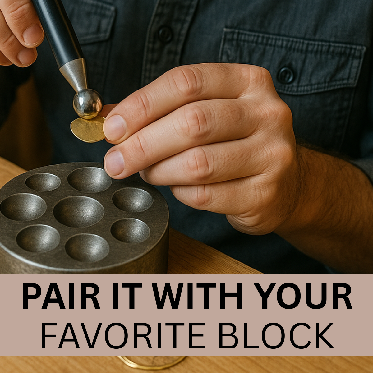 12-Piece Dapping Punch Set – 2.3mm to 13mm Steel Doming Tools for Metal Forming, Jewelry Making, Stamping & Crafting – Precision-Milled Heads