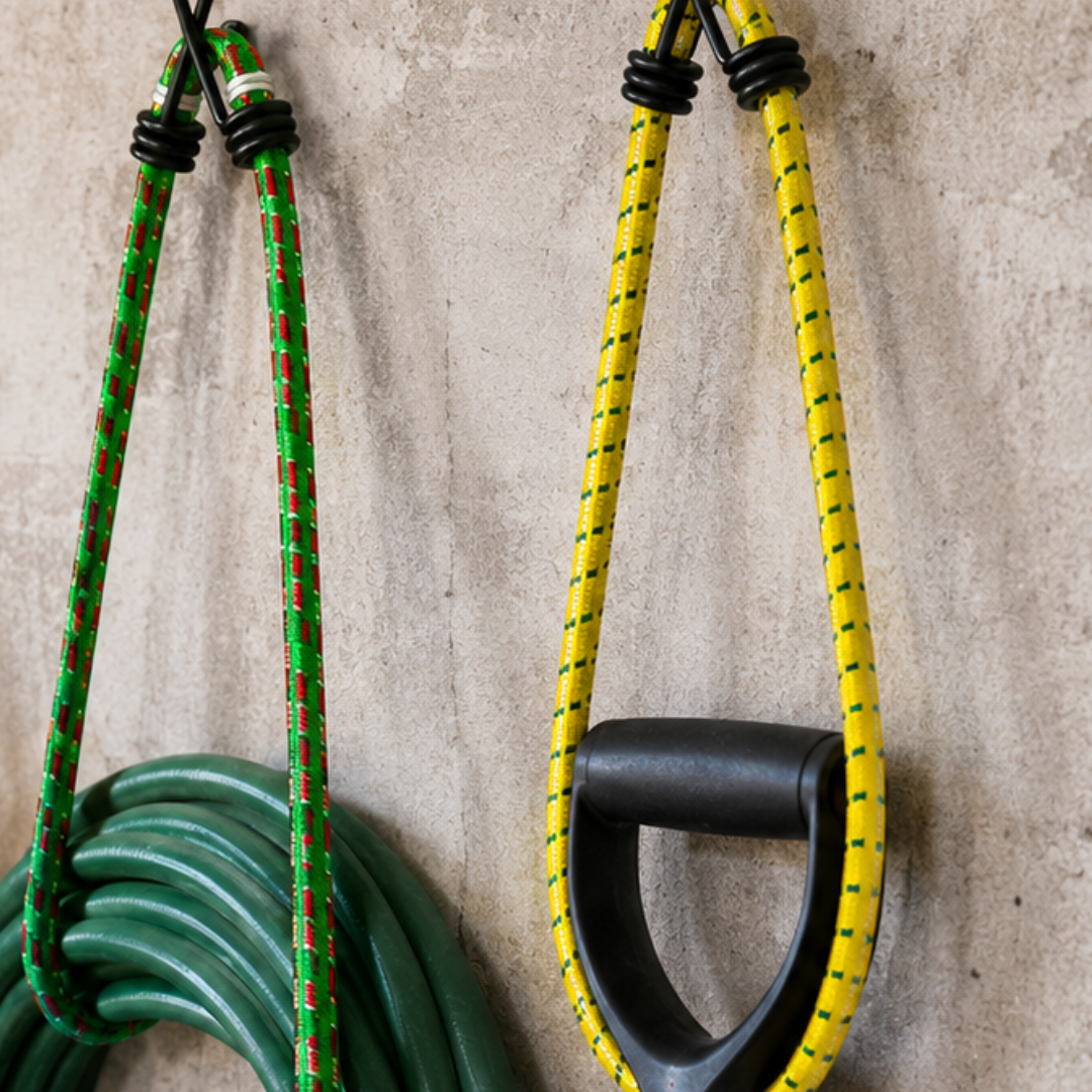 3 Piece Bungee Cord Set with Rubberized Hooks – 12", 18" & 24" Color-Coded Stretch Cords for Cargo, Bikes, Camping, Moving & Garage Storage – TA-08503