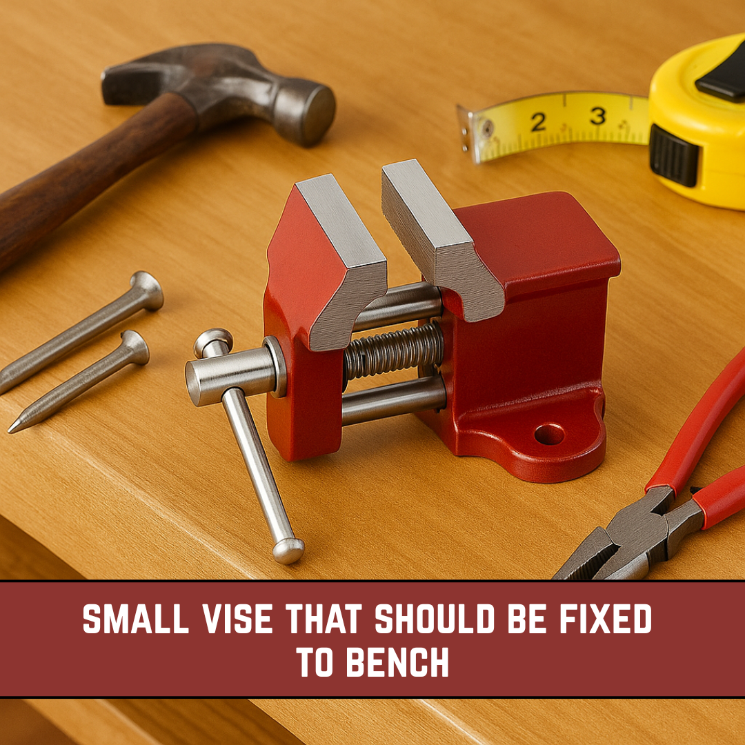 Mini Tabletop Vise – Small but Powerful Clamp for Jewelry & Craft Work, 0.75" Jaw Capacity