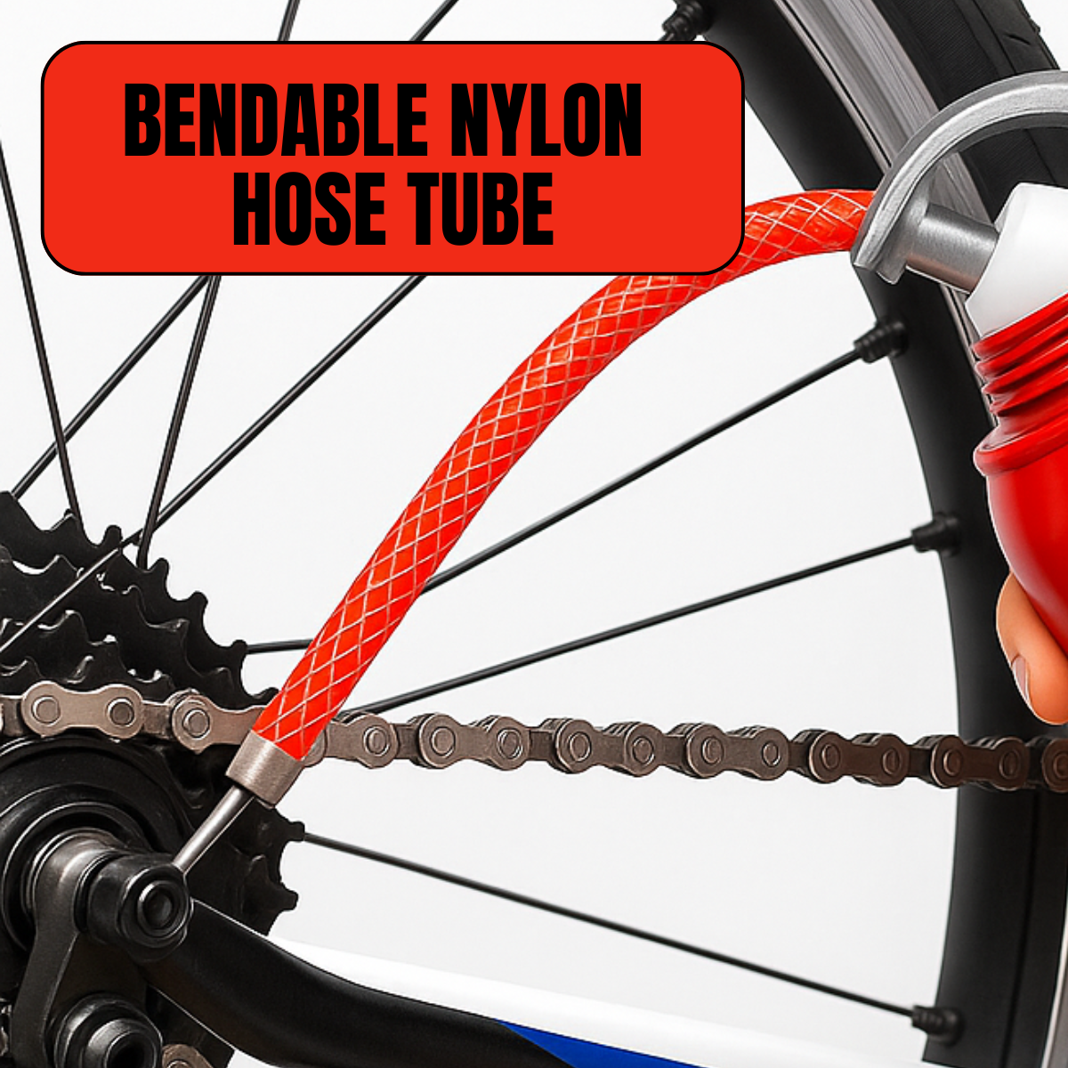 300cc Oil Can With 6" Flexible Hose | Durable Steel Construction | Essential Tool for Mechanics or DIY Enthusiast