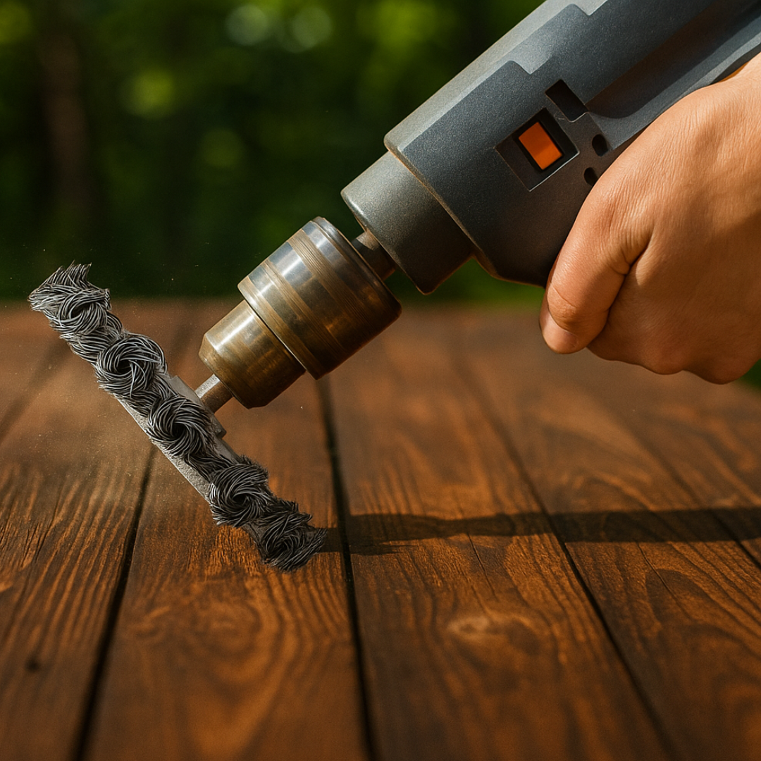 Professional Wire Wheel Brush with 1/4" Shank – For Drill Use, 11,000 RPM Max, Ideal for Weld Cleaning & Metal Prep