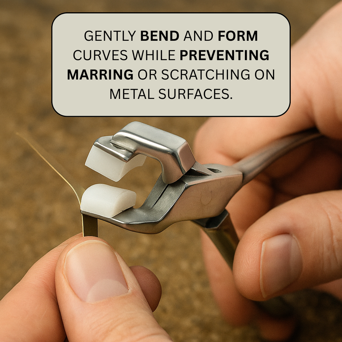 5.75 Inch Stainless Steel Nylon Curved Jaw Pliers  - S-008984