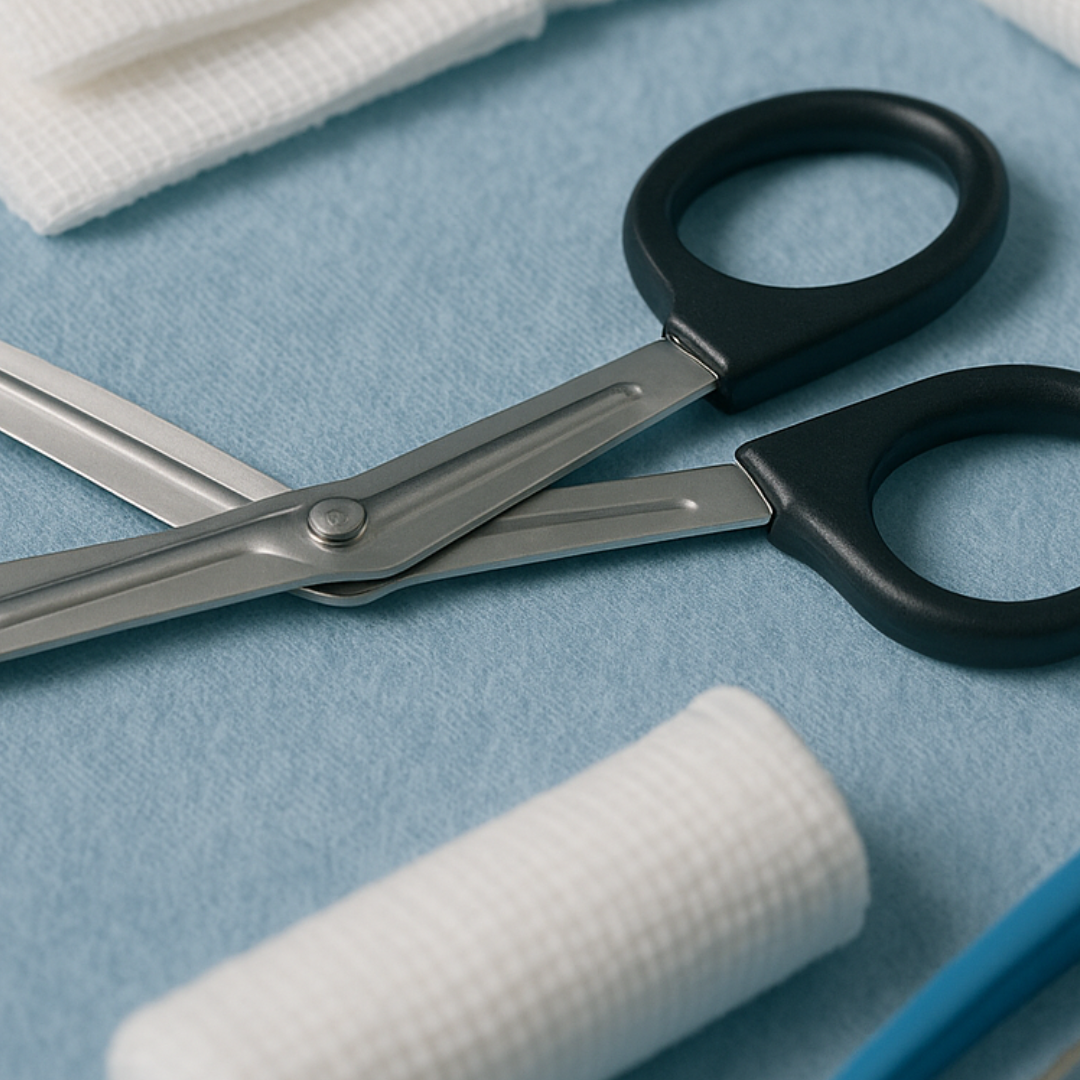 2 Pc. Angled/Bent Utility Scissors - 7-1/2" | Cut Bandages, Flowers, Crafts  - SC-84750-Z02