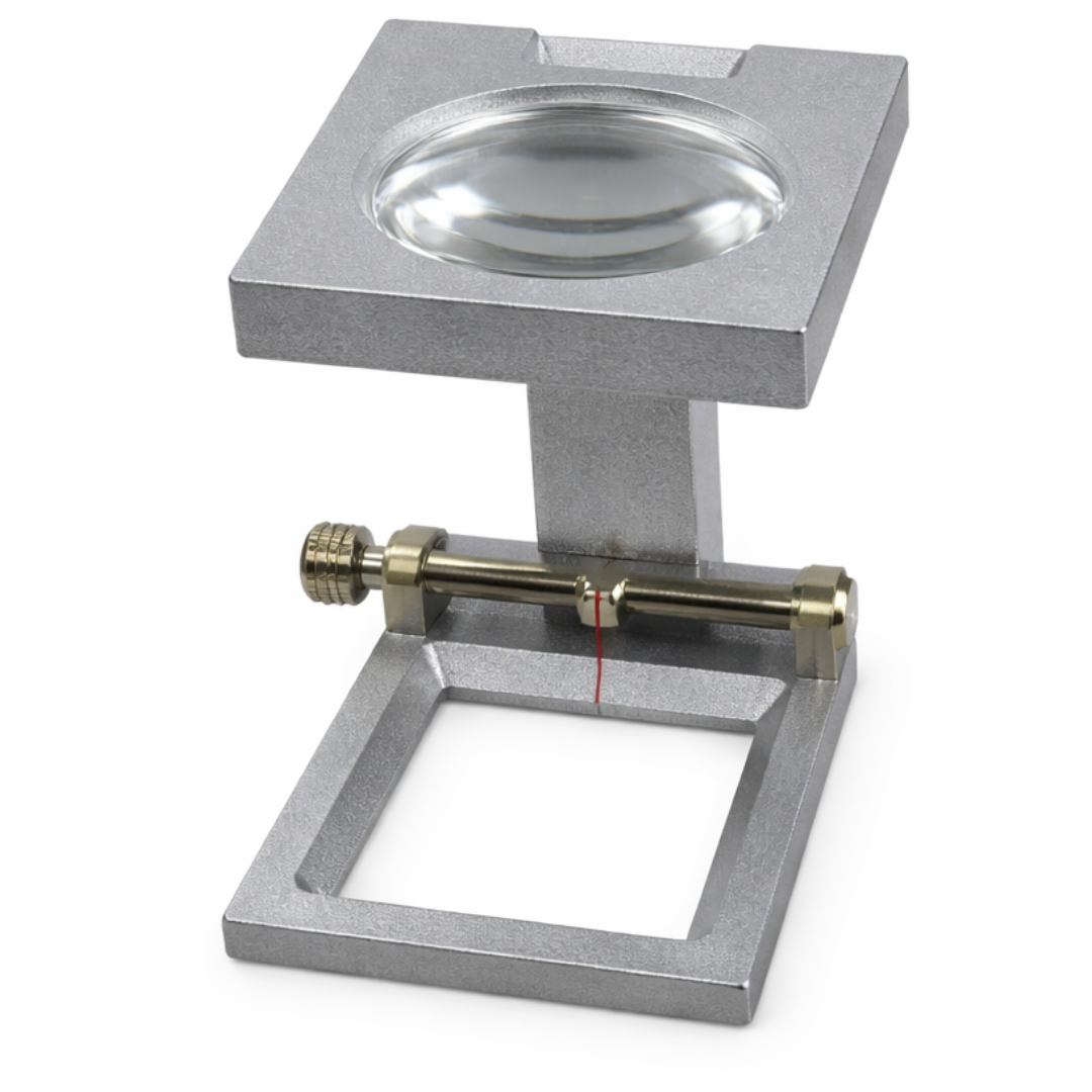 Small Folding Textile Magnifier 5X with Measurement Base – MG7589