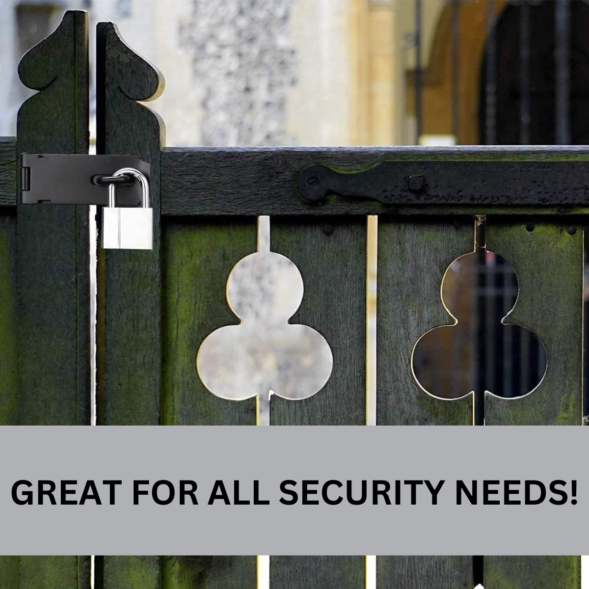 5.5" (14 cm) Heavy-Duty Hasp & Staple | Carbon Steel | Plastic Sprayed Finish | Ideal for Gates, Cabinets, & Baby Proofing