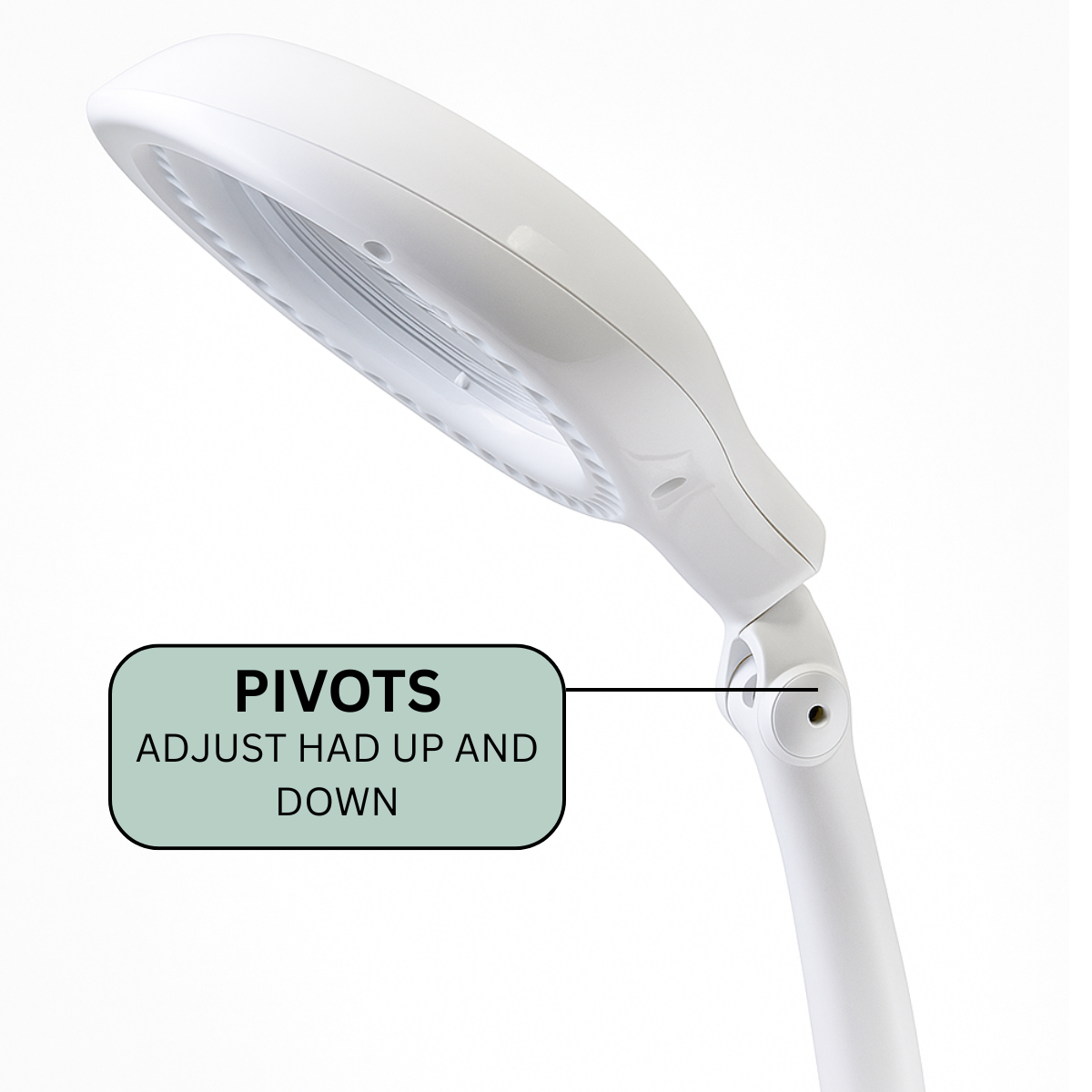 2x White Magnifier 40 LED Desk Lamp | 4 Inches Lens | Portable  - CR-99259