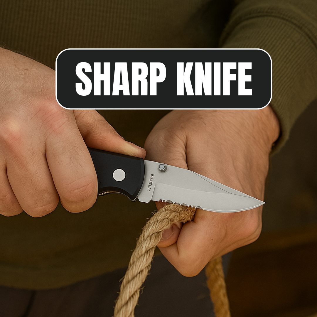 Folding Pocket Knife with 3" Stainless Steel Blade – Half Smooth & Half Serrated | 7.25" Open Length | Bear Inlay Handle + 6" Dual-Grit Sharpening Stone (120/240 Grit) – Aluminum Oxide, Durable & Reliable