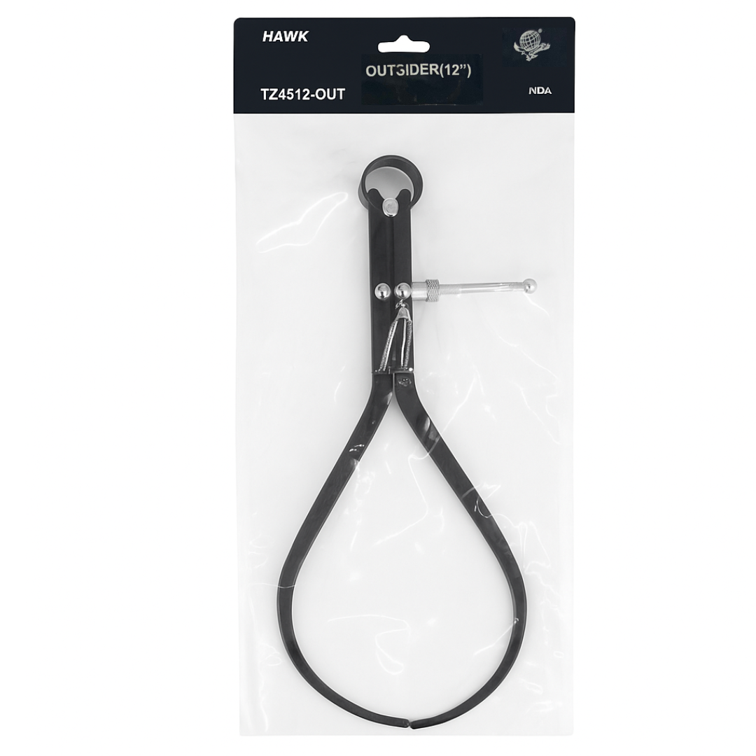 12" Outside Spring Caliper – Steel Measuring Tool for Diameter, Thickness & Distance – Adjustable Tension Screw – Precision Comparison Caliper for Construction, Plumbing, Crafts & Lab Work