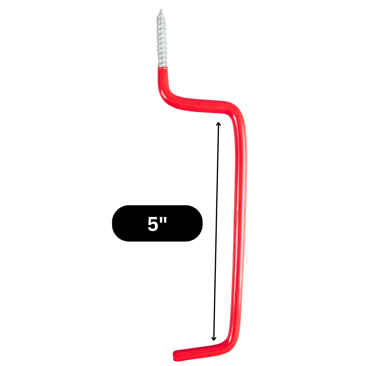 8-Piece Heavy-Duty All-Purpose Storage Hooks Set – Vinyl-Coated Screw-In Hooks for Garage, Bikes, Tools & Home Organization