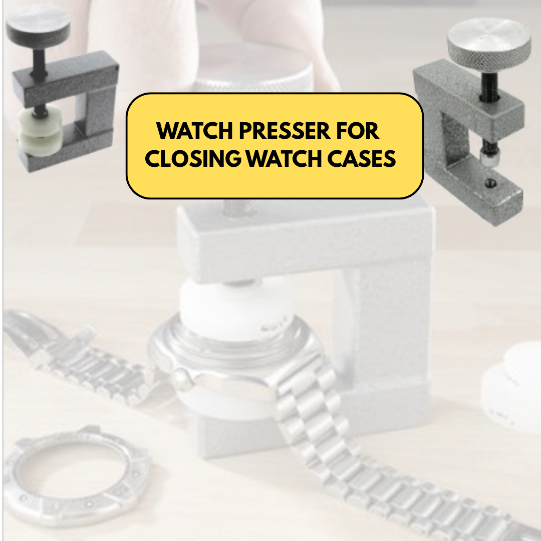 8-Piece Nylon Watch Case Press Die Set with Metal Press (14mm–37mm) – TJ02-09605