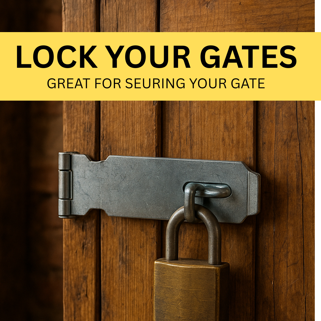 6" Galvanized Pad Bolt Hasp With Screws Suitable For Fastening Gate Or Cabinet Doors  - TH-14870