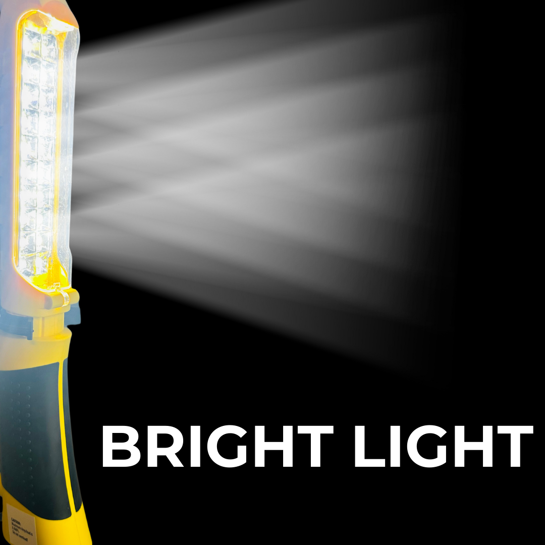 Heavy-Duty 20 LED Work Light with Built-in Outlet and Magnet