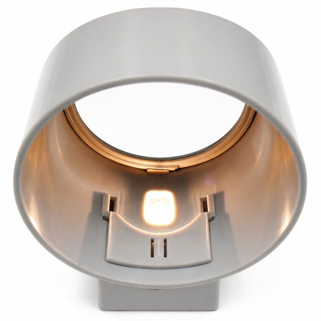 Illuminated Dome Style Magnifier 2.25X Power, 3.5 Inch Lens, Battery Operated Lighted Magnifying Glass for Stamps, Coins, Lab Work & Collectors