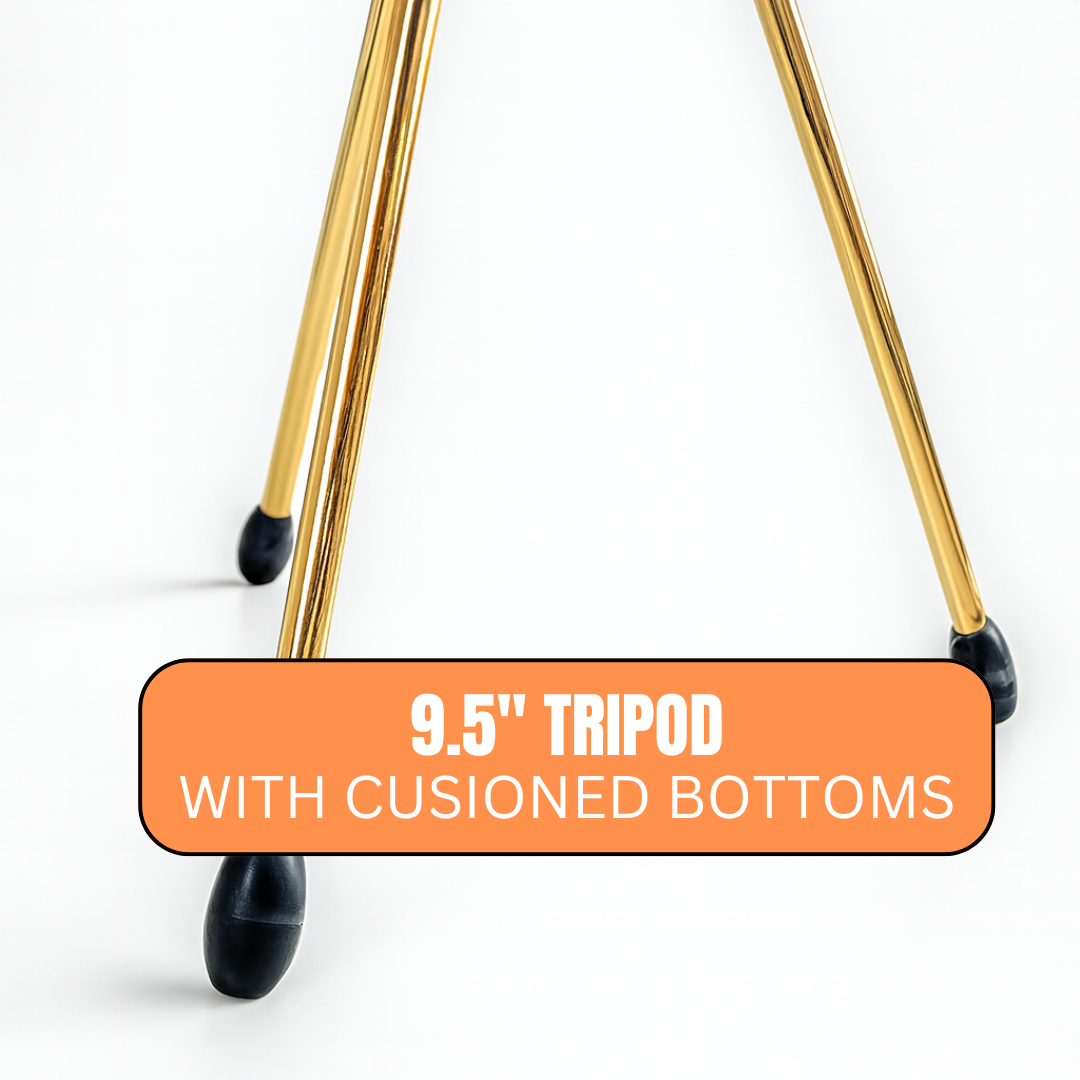 14" Antique Brass Handheld Telescope with Tripod – 25X Magnification, 30mm Lens, Folds to 5.5", Includes Belt Pouch – Vintage Nautical Spyglass for Hiking, Camping & Décor – MG-B-90919