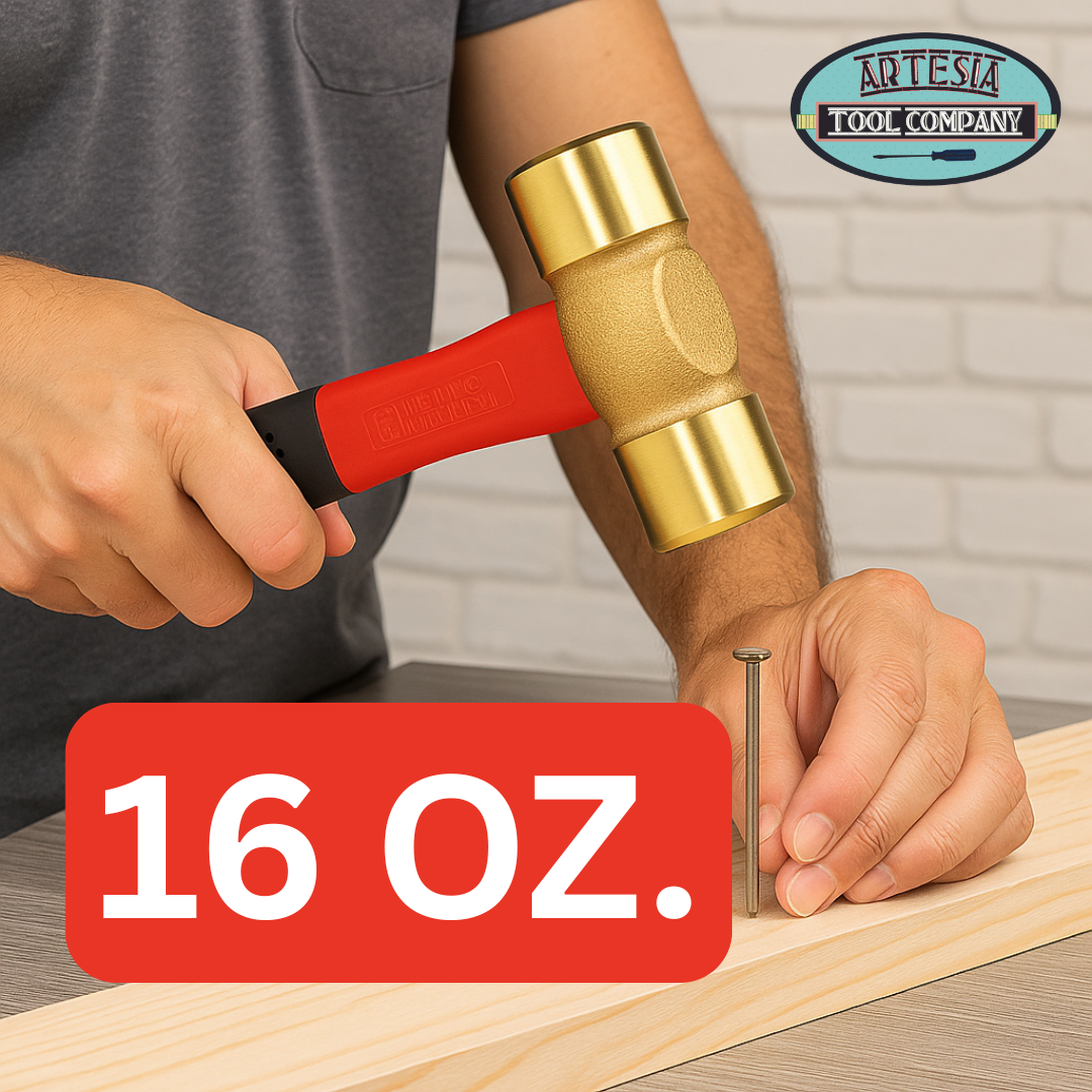 Double-Sided Brass-Head Hammer | Striking Brass-Head Diameter 1"