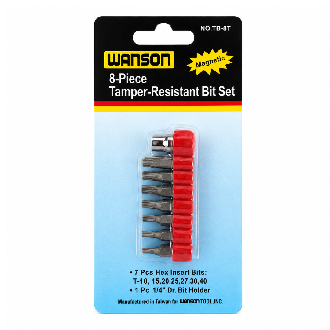 8 Piece Tamper-Resistant Torx Hex Bit Set