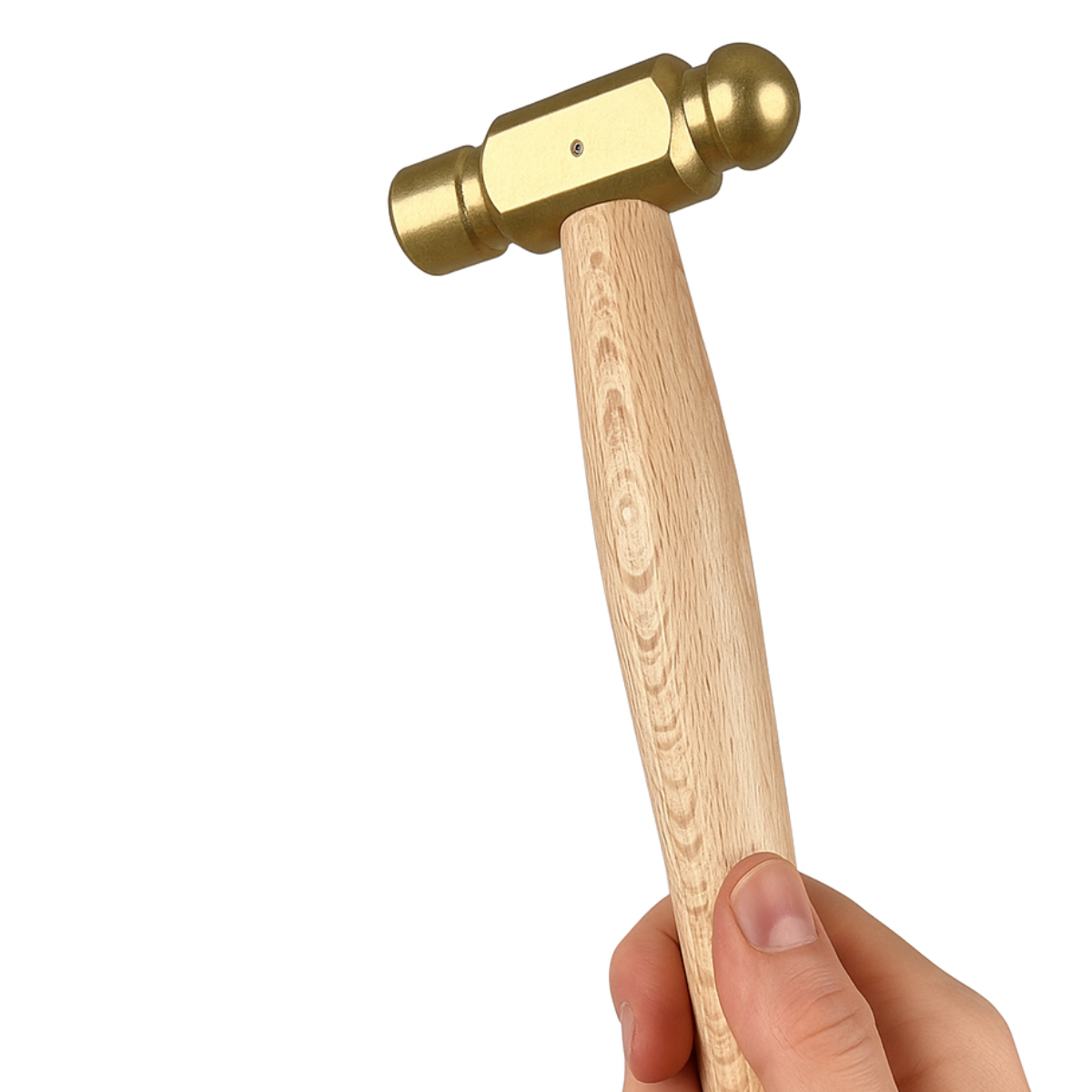 Jeweler's Brass Hammer – 10" Long | Spark-Free Metalworking Tool