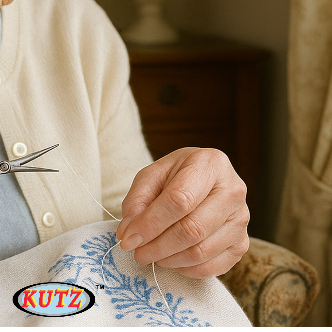 Nostalgic Stork Scissors - Silver-tone, 4.5" Long - Vinyl Pouch  - SC61450