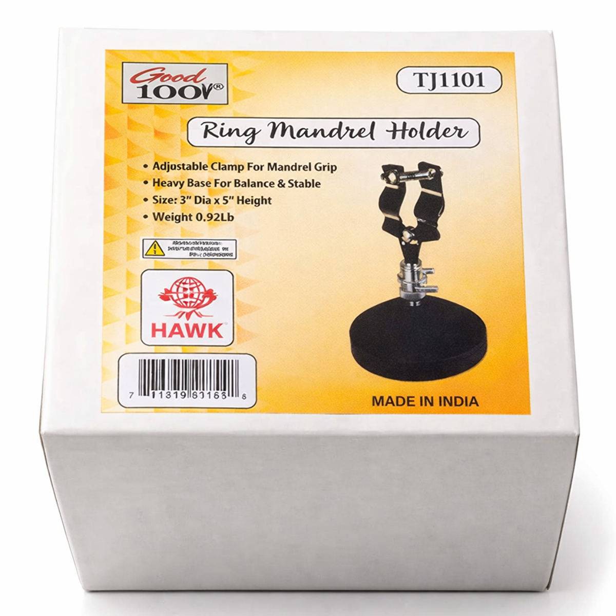 Ring Mandrel Holder | Adjustable Screws to Hold Various Size Mandrels | A Must Have Additional to Your Work Bench