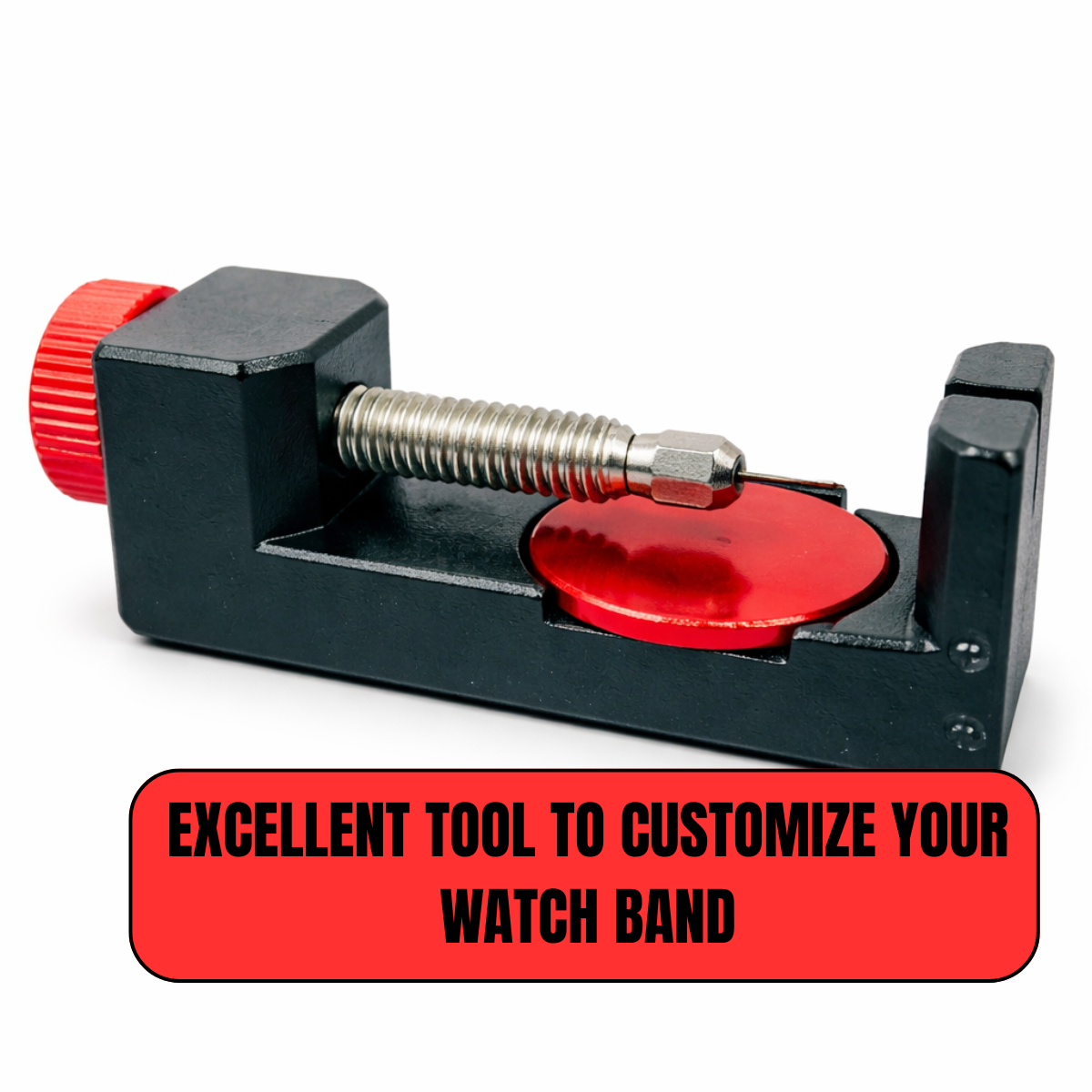 Pin & Link Remover | Ideal for Link Bracelet & Watch Band Adjustments | Includes 3 Pin Sizes (0.8, 1.0, 1.2 mm) & Plastic Vial | Professional Watch Repair Tool