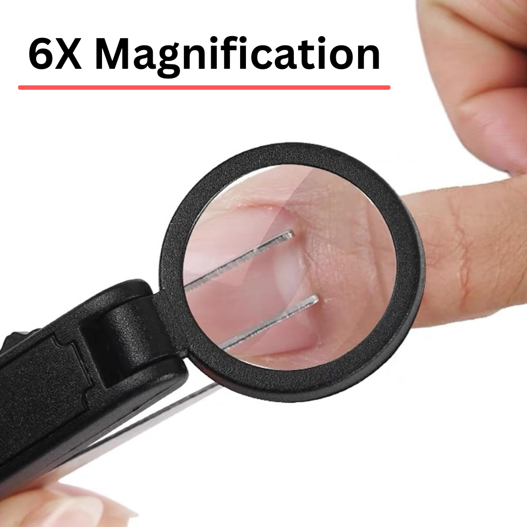 Desk Light and Magnifier and Tweezer Combo