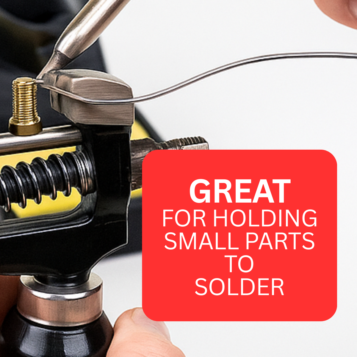 Portable Hand Vise – 6" with Wooden Handle & Serrated Jaws