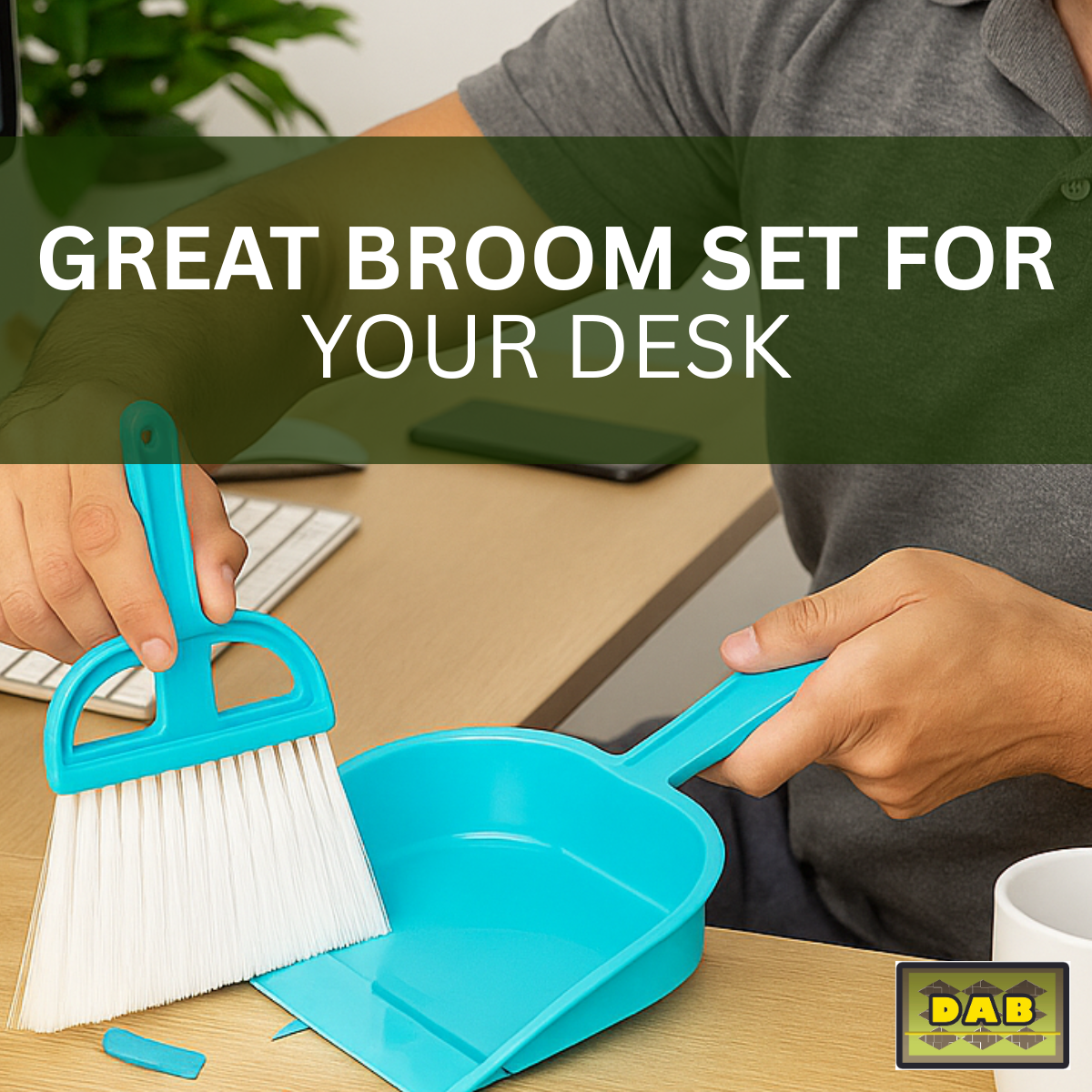 Mini Whisk Broom And Dustpan  - TZ63-06321