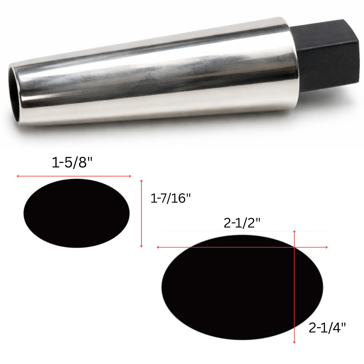 Stainless Steel Oval Bracelet Mandrel – 7-1/8" Bangle Forming Tool – Jewelry Shaping & Sizing Mandrel – Professional Quality