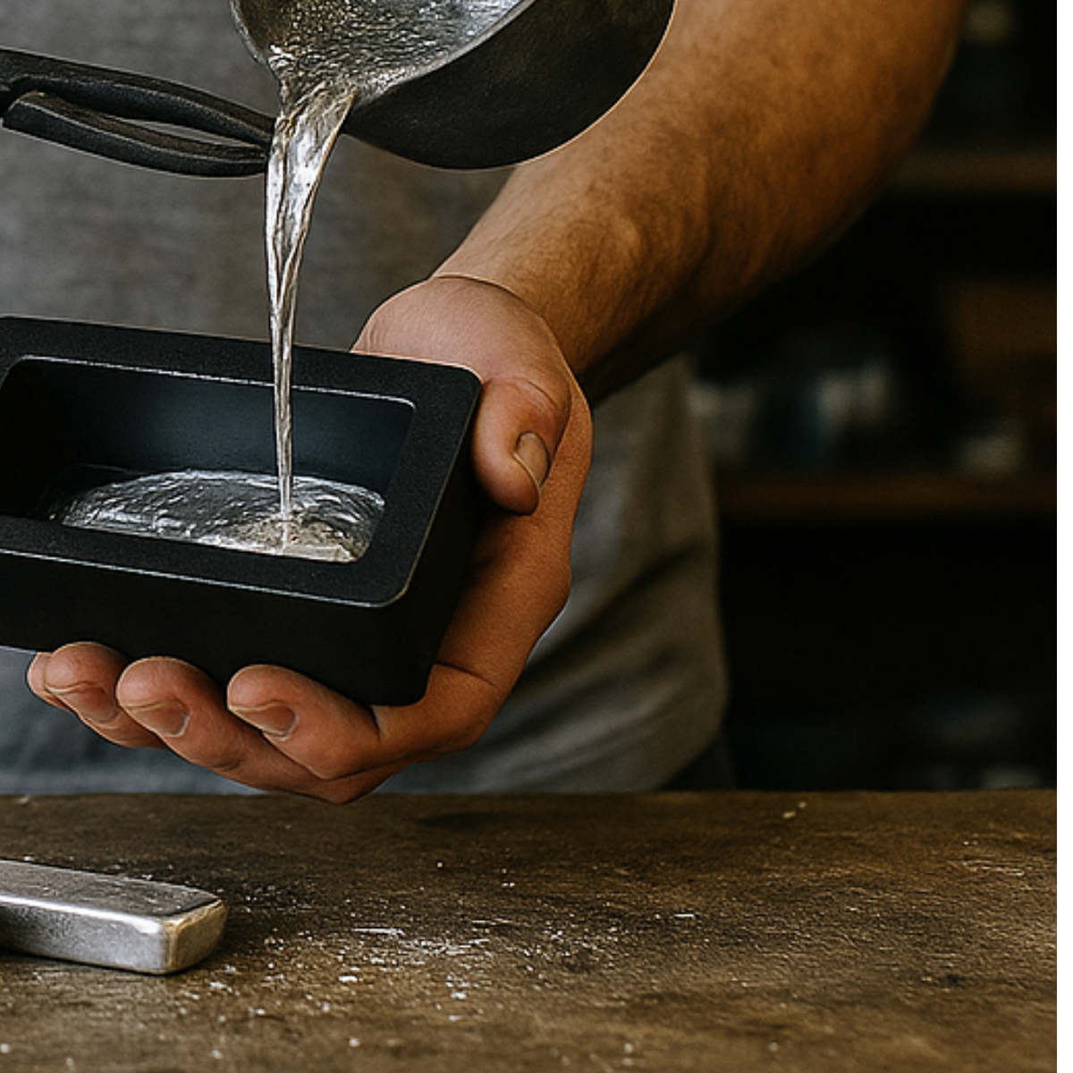 Deluxe 500g & 1Kg Ingot Mold Set | Cast Iron | Rectangular Shape | Ideal for Gold, Silver, and other Precious Metals