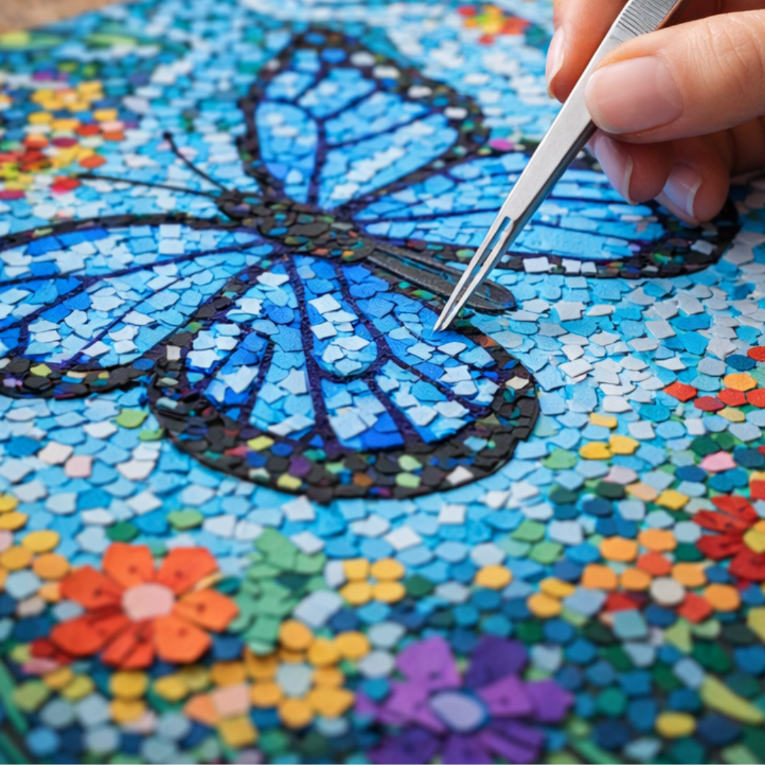 4 Pc Precision Tweezer Set – Straight & Curved Tips, Serrated Grip, 5"–7" Stainless Steel Tweezers – S1-08641