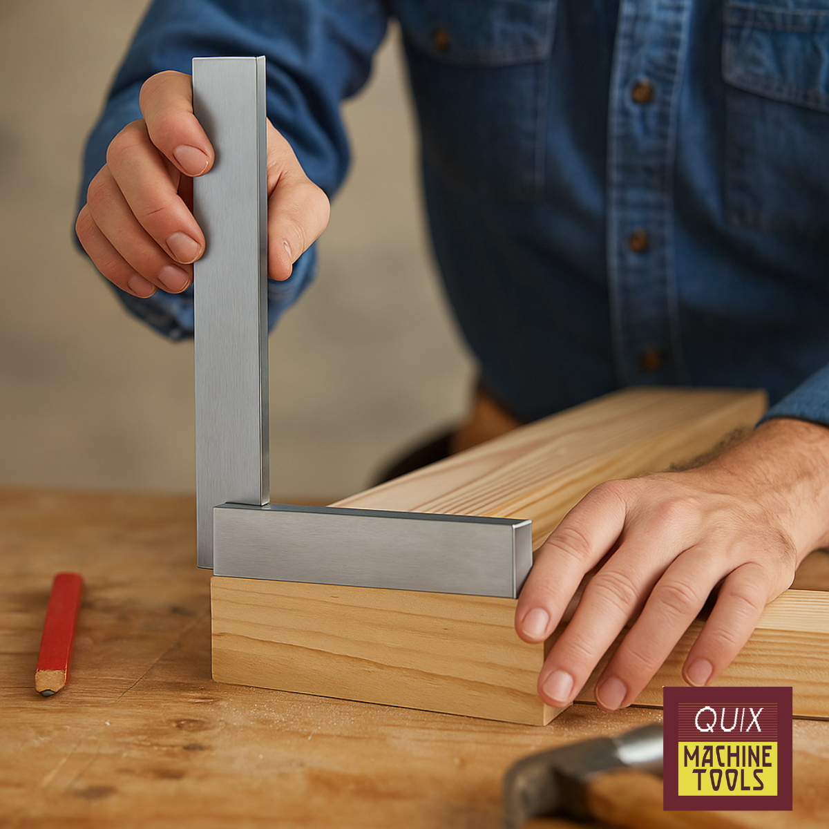 9" Carbon Steel Machinist Try Square  - TZ4409