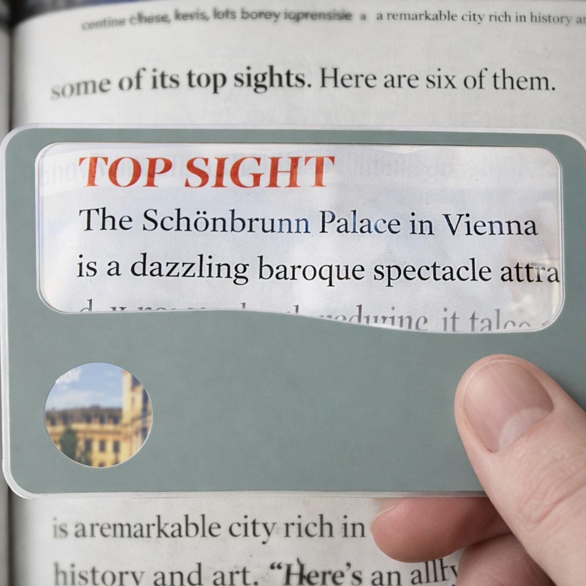 2X/4X Wallet-Sized LED Fresnel Magnifier Card, Gray – Credit Card Size Reading Magnifier with Push Button Light for Menus, Price Tags & Small Print