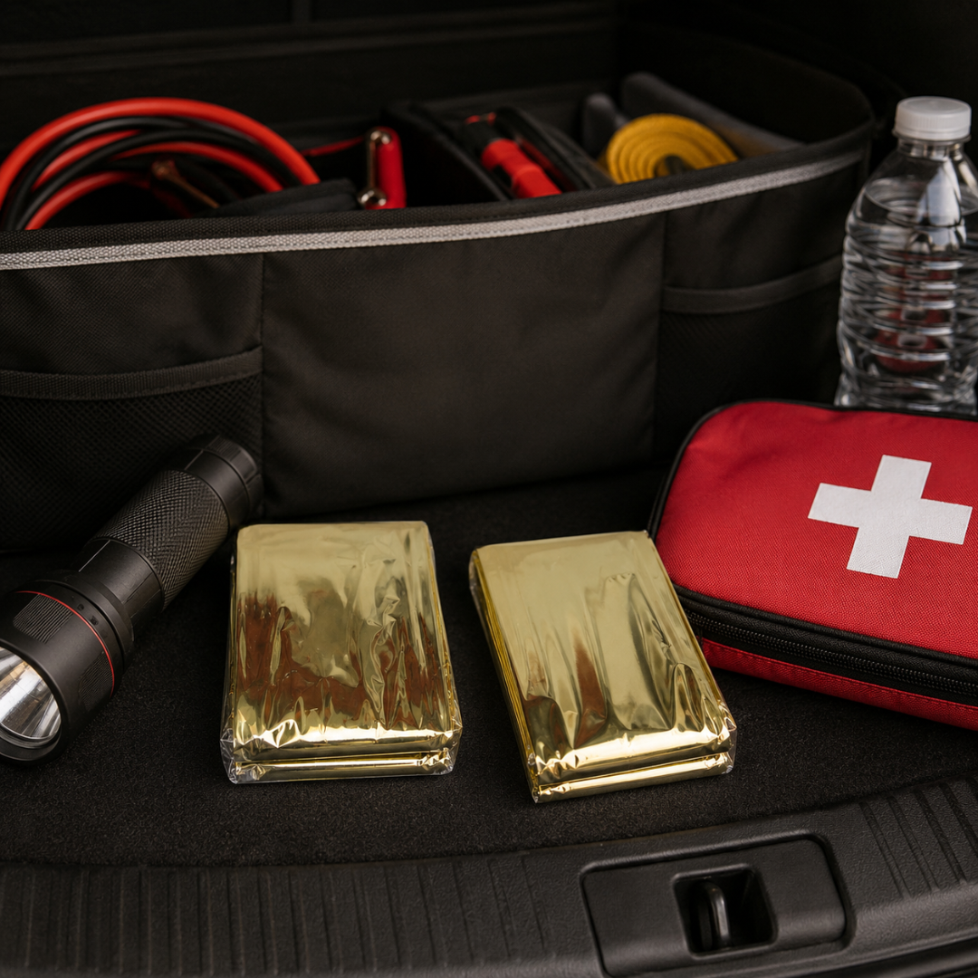 2-in-1 Reflective Gold and Silver 52 x 84 Inch Mylar Emergency Blanket (Pack of: 2) - TC-50503-Z02