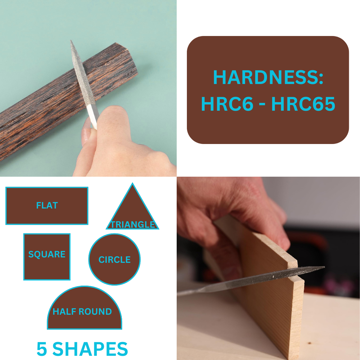 5 PC Diamond Files - F-90585