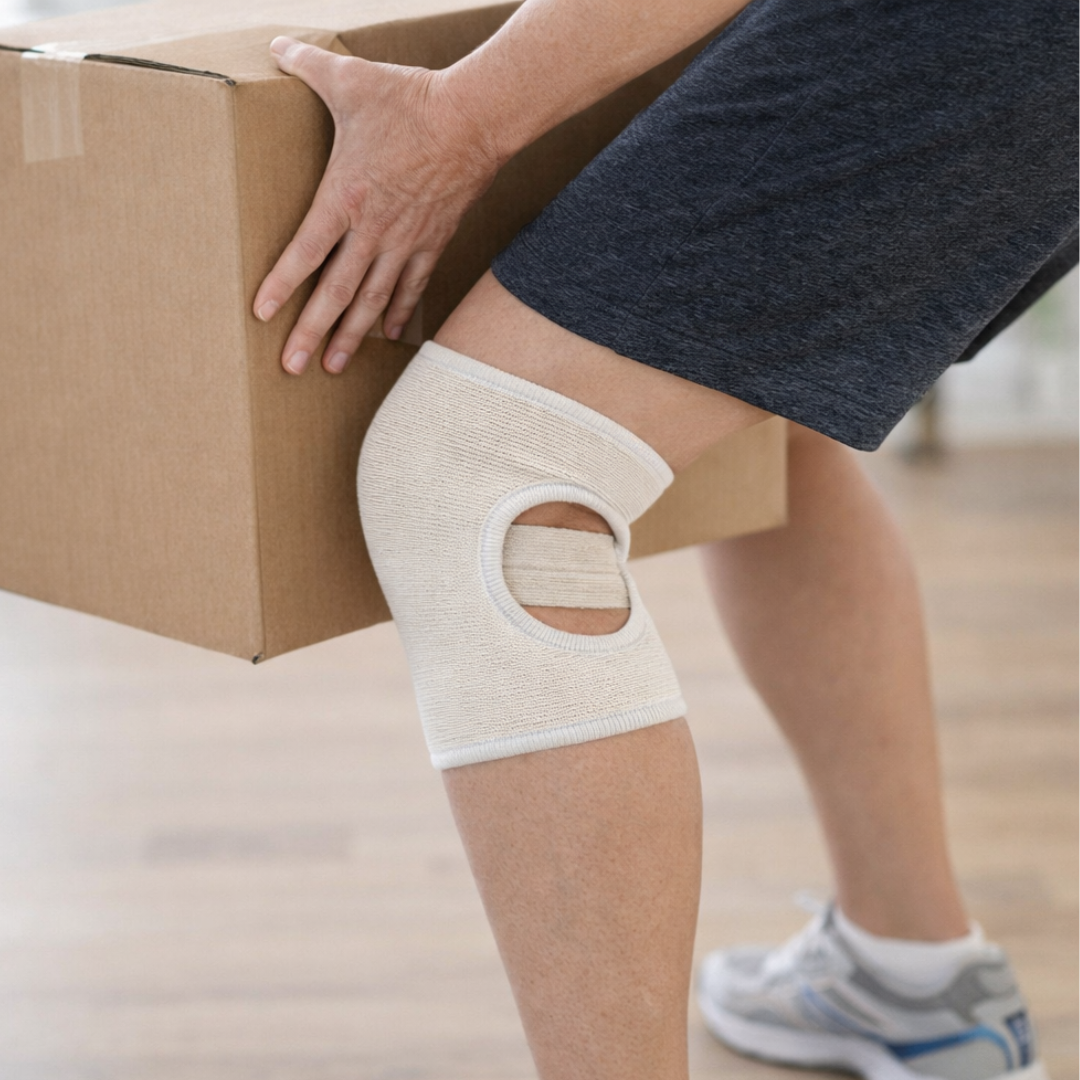 Knee Support Brace with Reinforced Knee Pad – Pack of 2, Reusable & Machine Washable