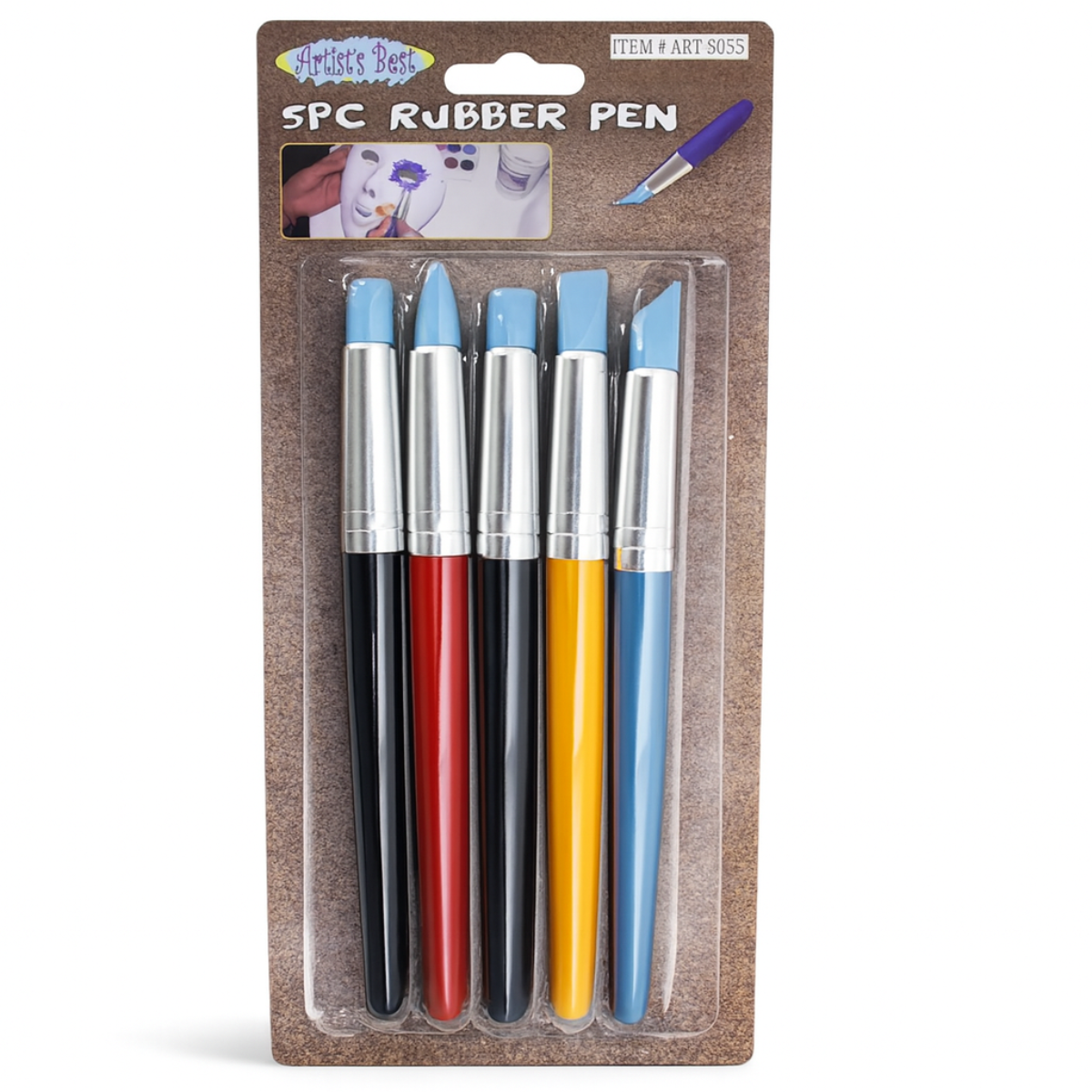 5 Piece Rubber Pen Set  - CR-00755