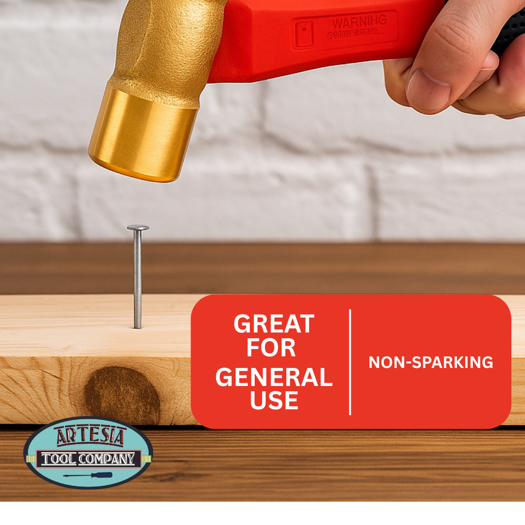 Double-Sided Brass-Head Hammer | Striking Brass-Head Diameter 1"