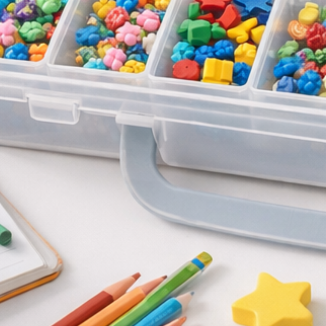 Clear Plastic Craft Box with 22 Storage Sections – TJ-13519