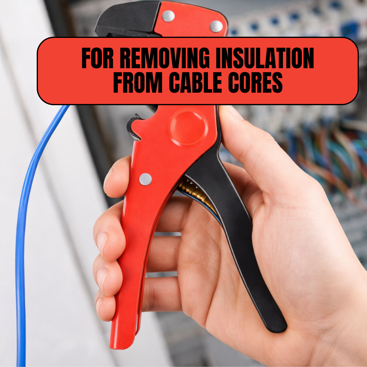 6.5 Inch Heavy Duty Wire Stripper With High Carbon, Heat Treated Blades  - TP-14200