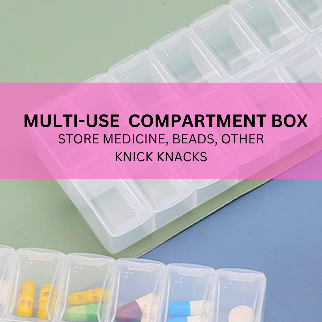 14-Compartment Storage Box with Snap-Lock Lids