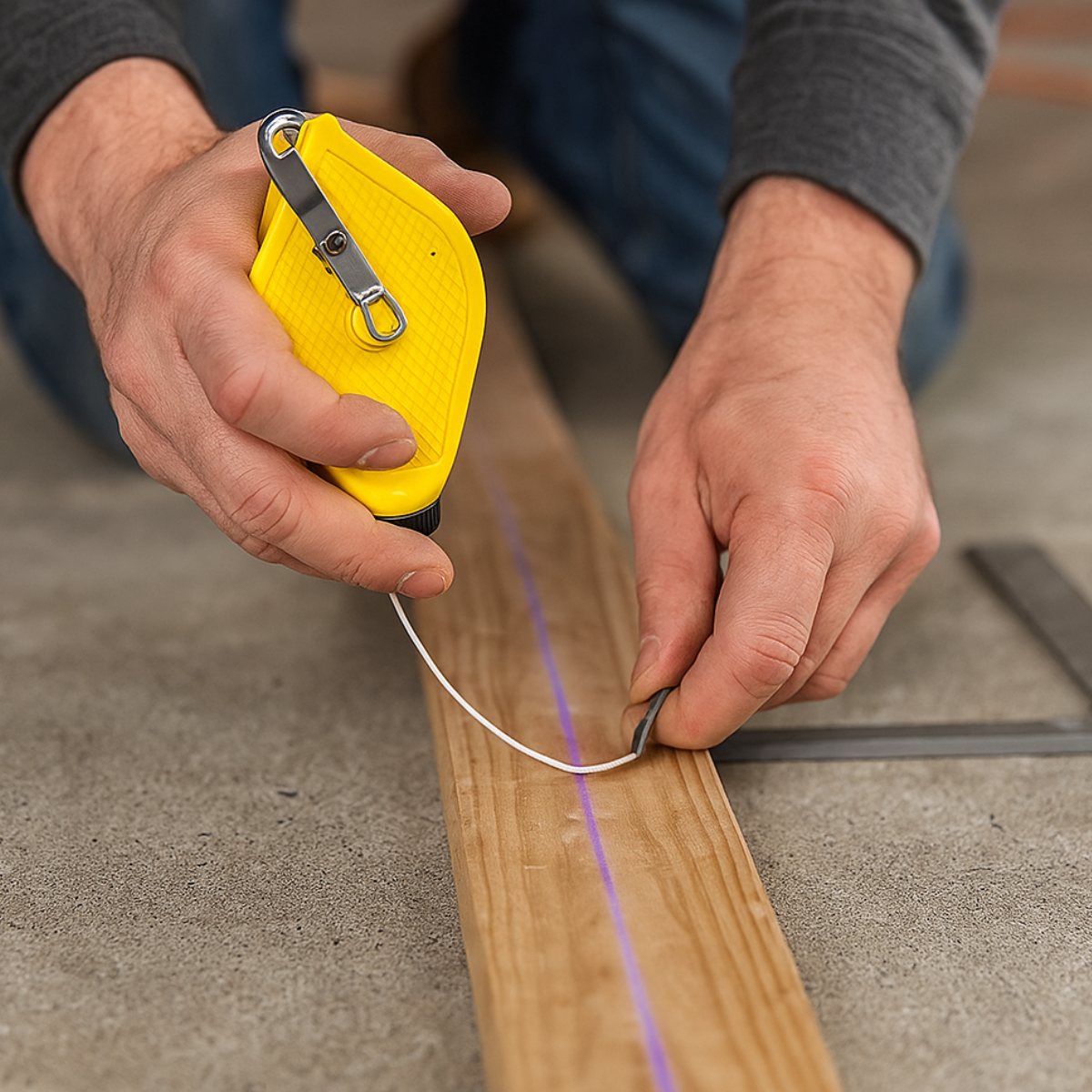 30M Chalk Line Reel With Blue Powder  - TZ01-41100