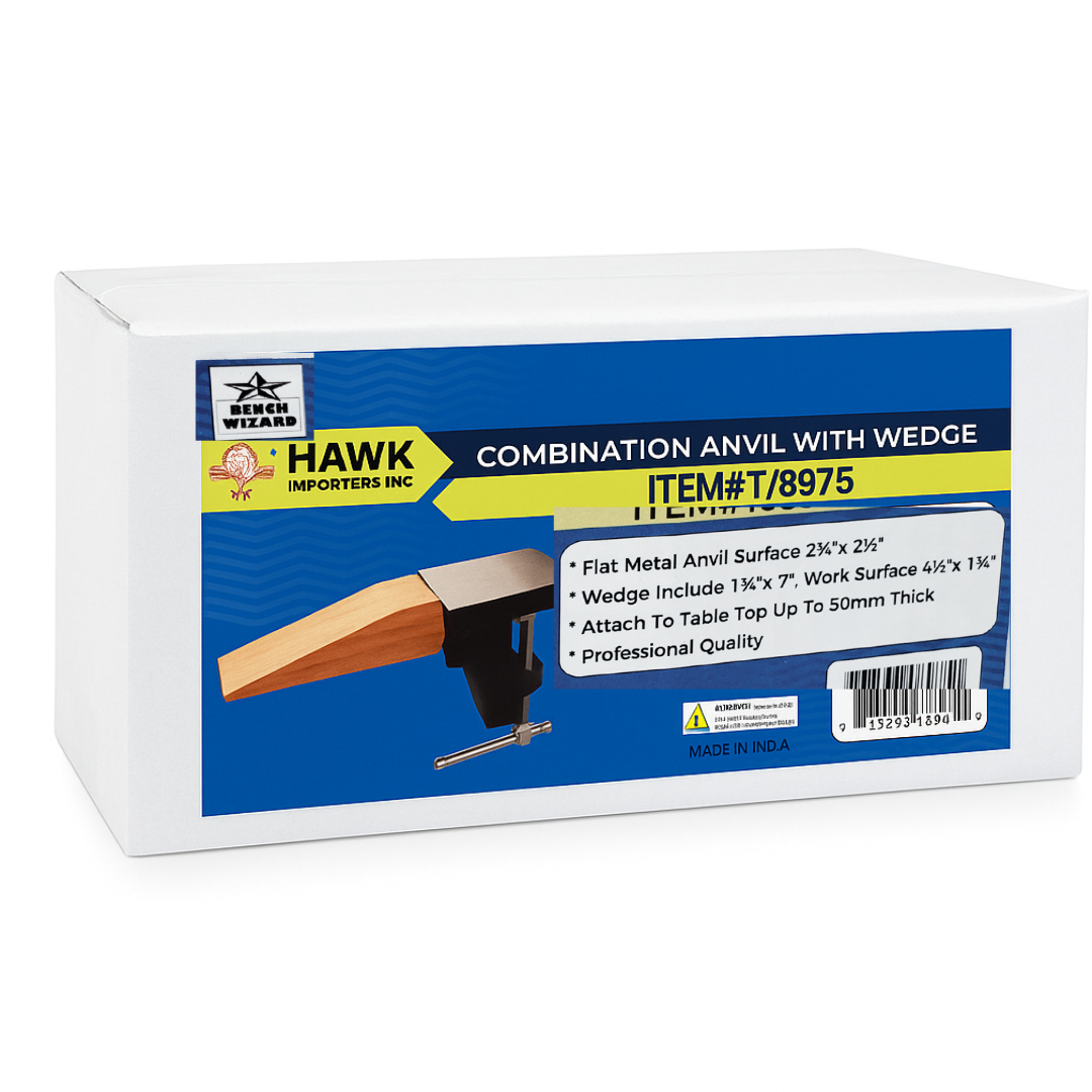 Jeweler’s Workbench Starter Kit — Bench Wizard Combination Anvil & Bench Pin + Adjustable Jeweler’s Saw Frame