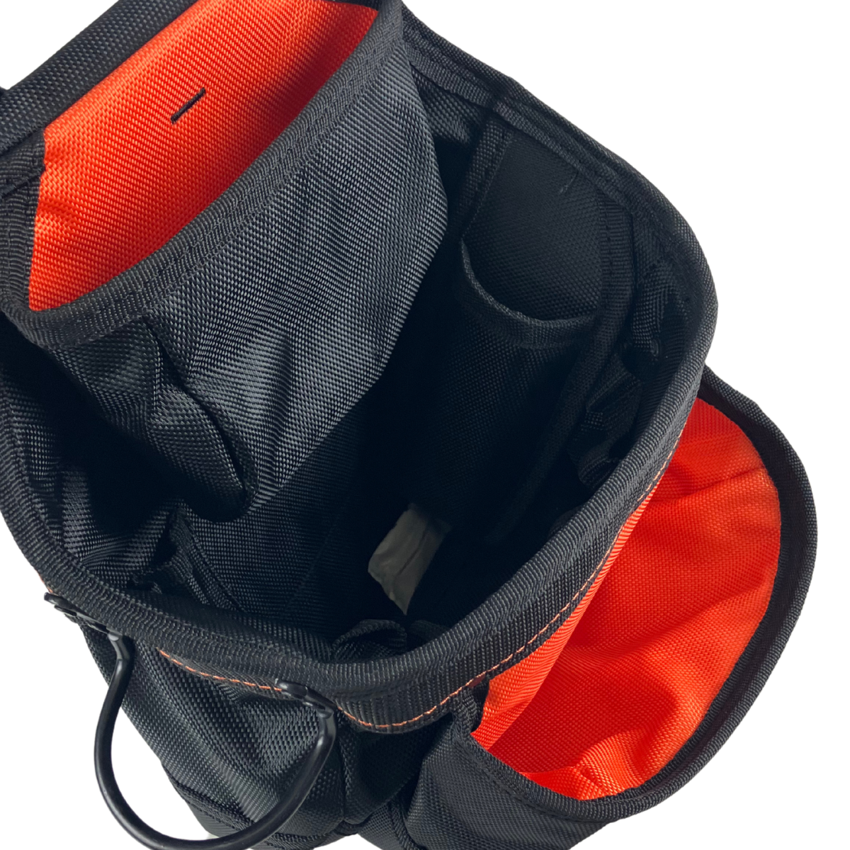 Heavy Duty Tool Pouch – 1680D Nylon Fastener Pouch with Swivel Hammer Holder, Speed Square Pocket & Belt Tunnel – Carpenter & Construction Tool Organizer