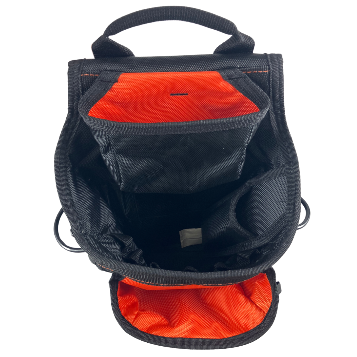 Heavy Duty Tool Pouch – 1680D Nylon Fastener Pouch with Swivel Hammer Holder, Speed Square Pocket & Belt Tunnel – Carpenter & Construction Tool Organizer